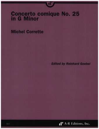 Concerto comique in g minor no.25 for solo violin and string orchestra score and solo part