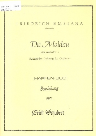 Die Moldau fr 2 Harfen Stimmen