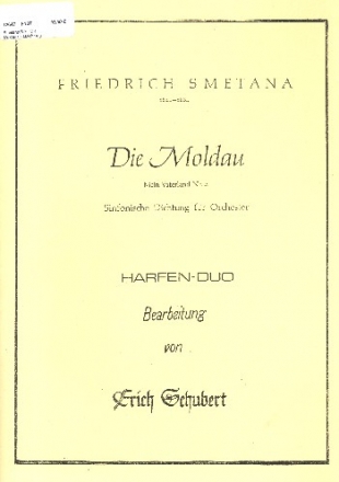 Die Moldau fr 2 Harfen Stimmen