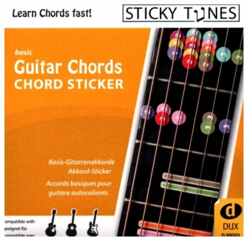 Guitar Chords - Chord Sticker wiederablsbare Gitarrenaufkleber