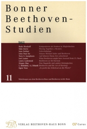 Bonner Beethoven Studien Band 11