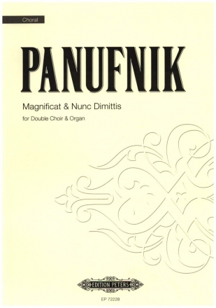 Magnificat and Nunc dimittis for double choir and organ score (la)