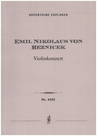 Konzert e-Moll fr Violine und Orchester Studienpartitur