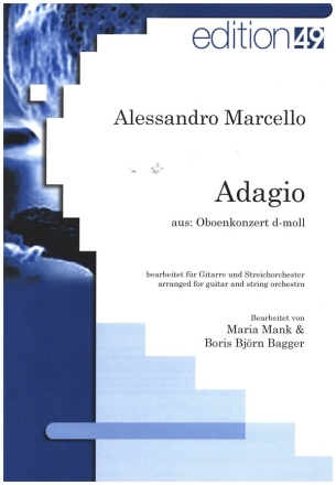 Adagio d-Moll fr Gitarre und Streichorchester Partitur und Stimmen