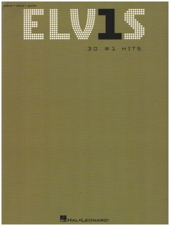 Elvis: 30 No.1 Hits songbook piano/vocal/guitar