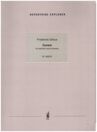 Cynara fr Bariton und Orchester Gesangspartitur und Klavierauszug