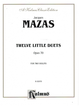 12 little Duets op.70 for 2 violins score