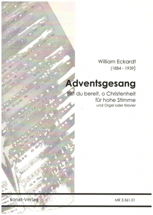 Adventsgesang - Bist du bereit, o Christenheit op.64 fr Gesang (hoch) und Orgel (Klavier)