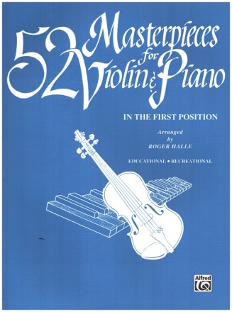52 Masterpieces in the first Position for violin and piano