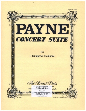 Concert Suite for C trumpet and trombone 2 scores