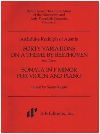 40 Variations on a Theme by Beethoven and Sonata in F Minor for piano (violin and piano)