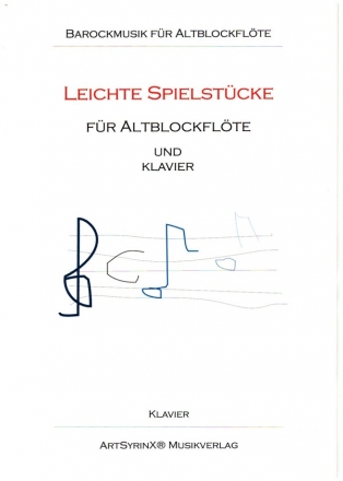 Leichte Spielstcke (+CD) fr Altblockflte und Klavier Set aus Altblockfltenstimme mit Play-Along CD und Klavierpartitur