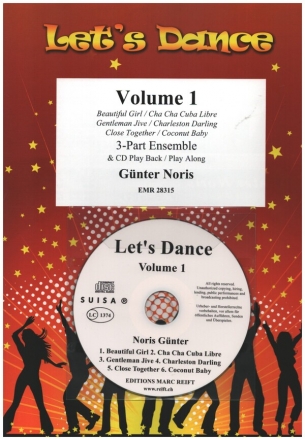 Let's Dance vol.1 (+CD) for 3-part ensemble score and parts, Play Along