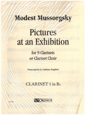Pictures at an Exhibition for 9 clarinets (clarinet choir) parts