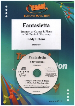 Fantasietta (+CD) for trumpet or cornet and piano