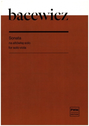 Sonata for solo viola