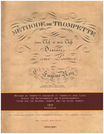 Mthode de trompette sans clefs et avec clefs fr Trompete Facsimile 1824