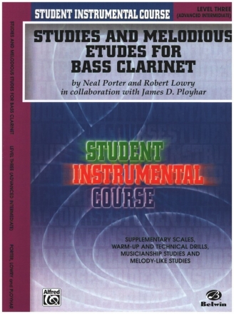 Studies and Melodious Etudes Level 3 for bass clarinet