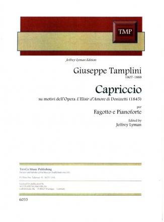 Capriccio su motivi dell'Opera 'L'Elisir d'Amore' di Donizetti fr Fagott und Klavier