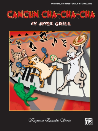 Cancun Cha-cha-cha for piano 6 hands