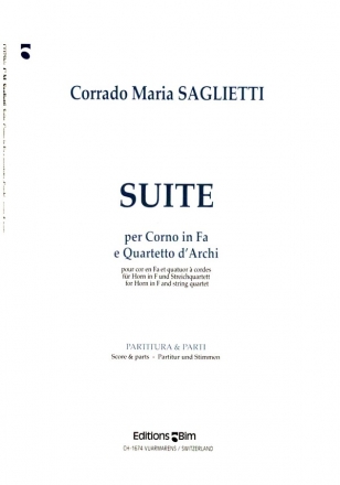 Suite for horn and string quartet score and parts