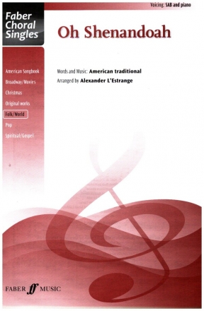 Oh Shenandoah for mixed chorus (SAB) and piano score (en)