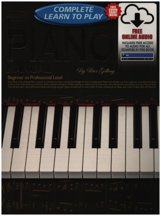 Progressive Complete Learn to Play Piano Manual (+Online Audio) for piano