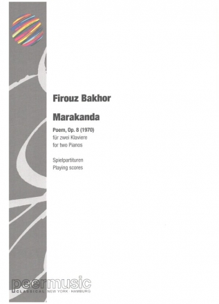 Marakanda op.8 fr 2 Klaviere 2 Spielpartituren