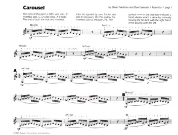 Carousel for marimba