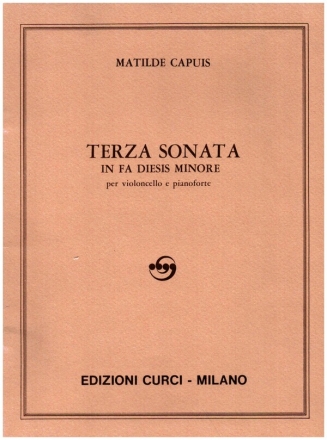 Terza Sonata in Fa diesis Minore per violoncello e pianoforte