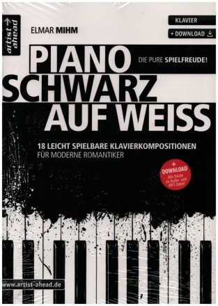 Piano schwarz auf weiß (+Online Audio) für Klavier
