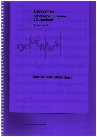 Concerto per organo, 2 trombe e 2 tromboni score and parts