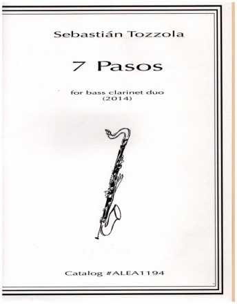 7 Pasos for 2 bass clarinet parts