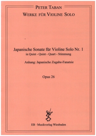 Japanische Sonate fr Violine Solo Nr.1 op.26 fr Violine