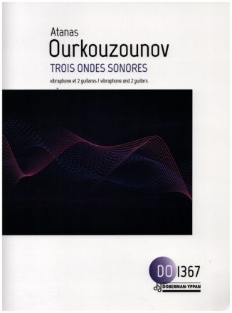 3 ondes sonores for vibraphone and 2 guitars score and parts