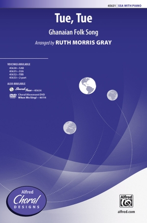 ALF45631  Tue Tue (Ghanaian Folk Song) for SSA choir Chorpartitur