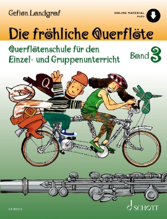 Die frhliche Querflte (+Online Audio) - Band 3 fr Flte