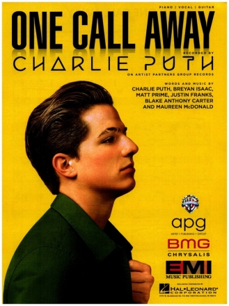 One Call away for piano/vocal/guitar