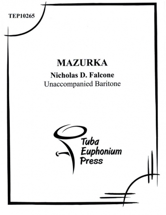 Mazurka for unaccompanied baritone (treble clef)