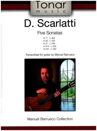 5 Sonatas for harpsichord transcribed for guitar