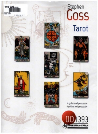 Tarot pour 4 guitares et percussion partition et parties