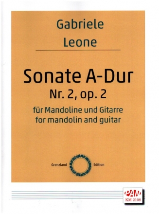 Sonata Nr.2 op.2 für Mandoline und Gitarre Spielpartitur und Stimme