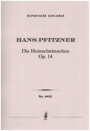 Die Heinzelmnnchen op.14 fr Bass und groes Orchester Studienpartitur