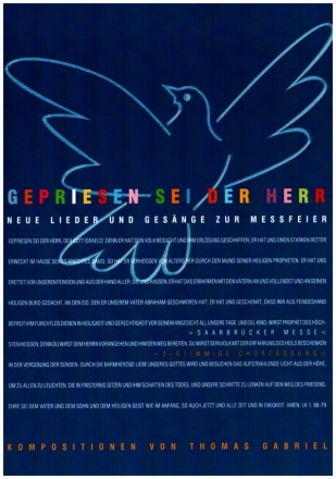 Gepriesen sei der Herr - Saarbrcker Messe fr 2stg. gem Chor, Klavier, Band und Gemeinde Chorpartitur