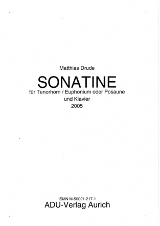 Sonatine für Tenorhorn / Euphonium (Posaune) und Klavier