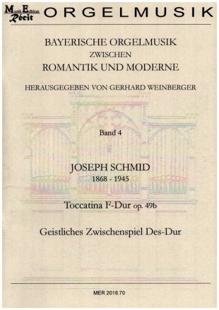 Toccatina F-Dur op.49b und Geistliches Zwischenspiel Des-Dur fr Orgel