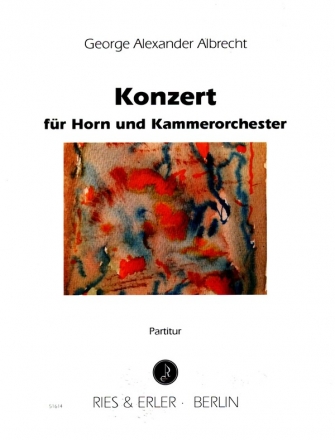 Konzert fr Horn und Kammerorchester Partitur