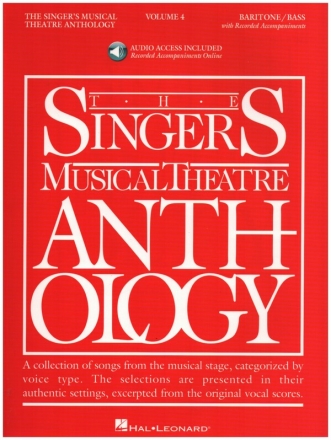 The Singer's Musical Theatre Anthology vol.4 (+Online Audio) for baritone/bass and piano