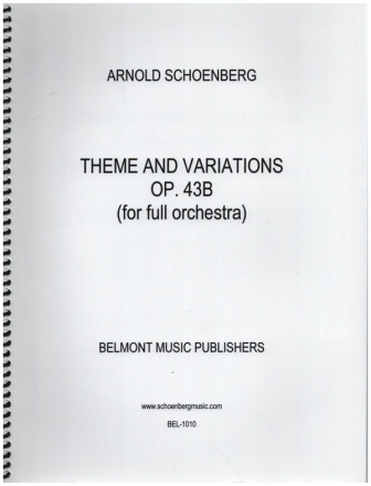 Theme and Variations op.43b for full orchestra score
