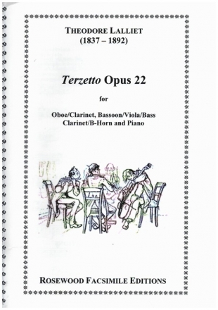 Terzetto op.22 for oboe/clarinet, bassoon(viola/bass clarinet/b-horn) and piano score and parts